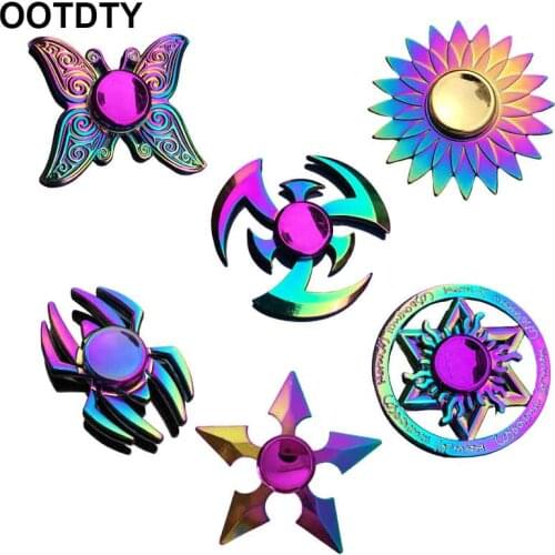 New Metal Colorful Butterfly Dart Lotus Stress Relief Fidget Spinner Finger Spinner Kids Toy Gift