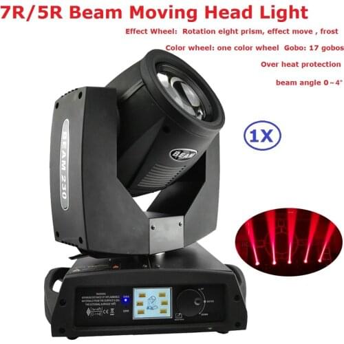 230W 7R / 200W 5R Beam Moving Head Lights With 17 Gobos + 14 Kinds Of Color Chips For Professional Disco Dj Laser Stage Lights