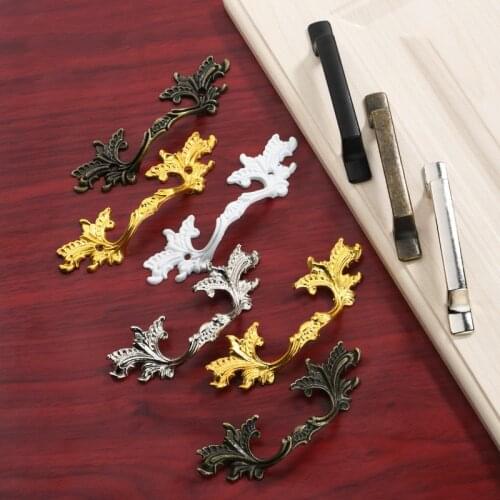 1PCS Cabinet Handles Arch Tracery Box Knob Zinc alloy Door Pulls for Dresser Drawer Jewel case Furniture Decor Hardware Fittings