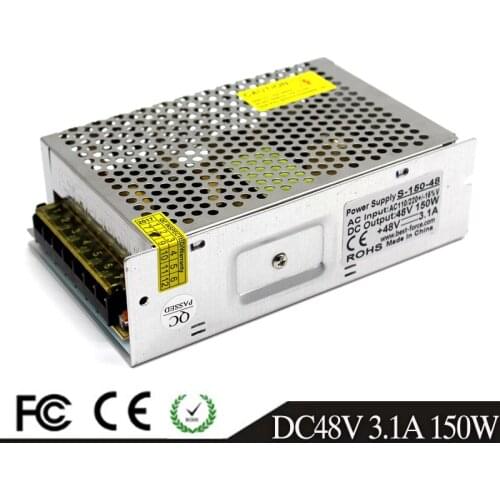 150W 48V 3.1A Single Output DC48V Switching Power Supply Dc Power Supplies Driver Transformer AC110v 220v for CNC CCTV Stepper