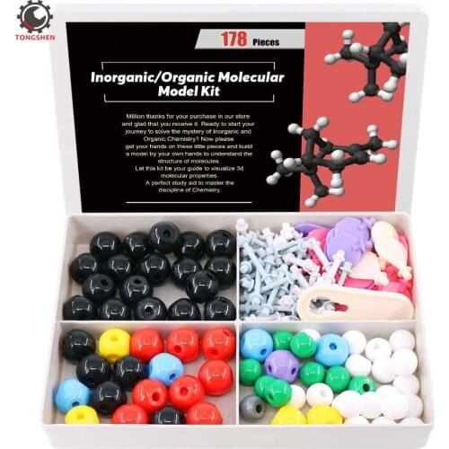 178Pcs Chemistry Molecular Model Kit for Organic & Inorganic Chemistry Molecule Model Modeling Building Set for Student Teacher