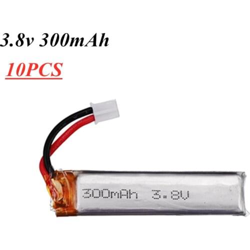 1S 3.8v 300mAh 30C Lipo Battery for UK65 US65 Mobula7 Snapper 65S Drone Parts 3.8v Battery 10pcs