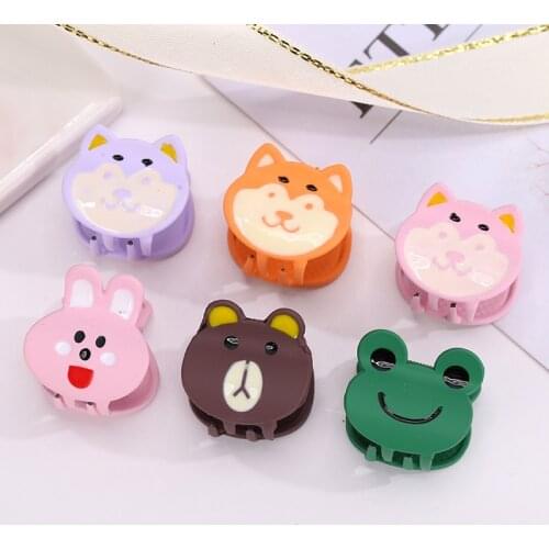 2021 New Cute Small Clip Alloy Cartoon Animal Flower Fruit Wild Side Clip Hairpin Barrette for Child Girl Accessories Headwear