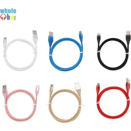 500pcs Wholesale 0.25M 1M 2M 3M Meteor Fabric Type C 8pin Micro Usb Data Sync Charger Cable for Xiaomi HTC Iphone Xr Nokia LG