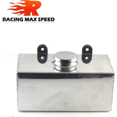 2L Aluminium Universal Polished Windscreen Washer Bottle Intercooler Spray Tank With Cap Kit Track Car