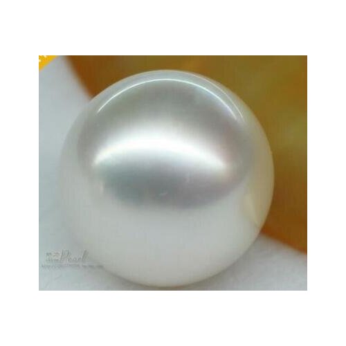 Free shipping Noble jewelry 16MM HUGE 16mm Natural south sea genuine white loose pearl undrilled AA WITH DENTS
