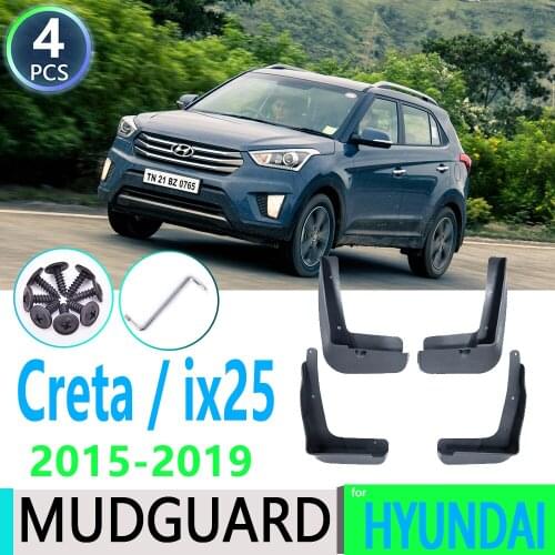 For Hyundai Creta ix25 2015 2016 2017 2018 2019 Fender Mudguard Mud Flaps Guard Splash Flap Car Accessories