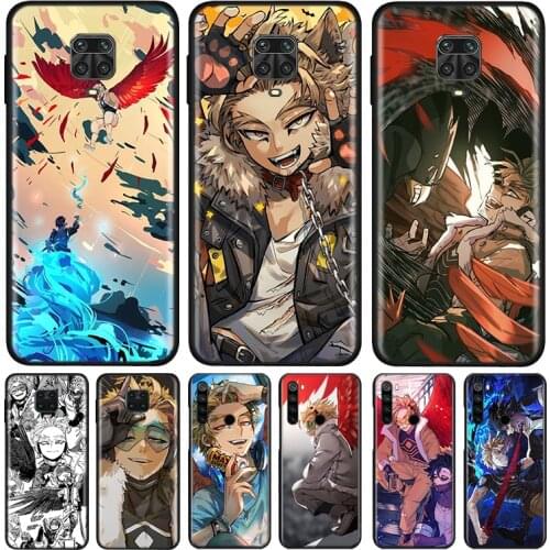 BNHA Hawks Coat Anime Silicone Cover For Xiaomi Redmi Note 9 9A 9C 9S Pro Max 8T 8 7 6 5 Pro 5A 4X 4 Prime Phone Case