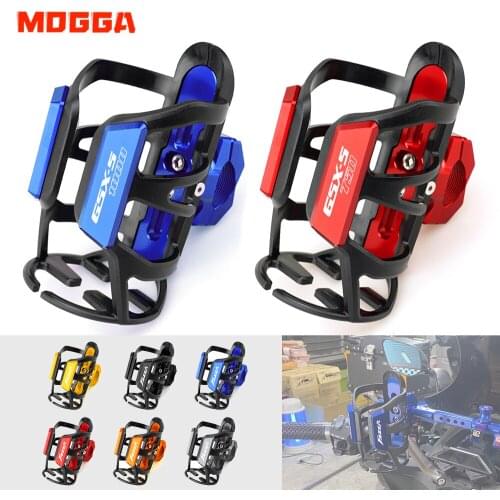 For SUZUKI GSX-S750 GSX-S1000 GSXS750 GSXS1000 GSXS 750 1000 CNC Motorbike Water Bottle Cage Drink Cup Holder Sdand Accessories