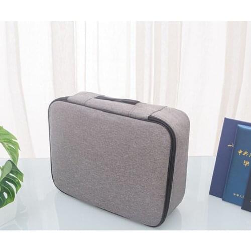 Document Ticket Storage Bag Waterproof 3 Layers Large Capacity For Home Travel