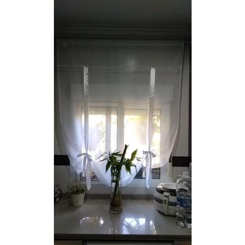 Flying Window Tulle Yarn Kitchen Bay Screen Curtains for Living Room Divider Home Transparent Sheer Curtain Drapes Window Voile