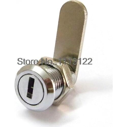 12mm Mini zinc alloy cam lock miniature furniture lock for display cabinet lock Acrylic display lock 1 PC