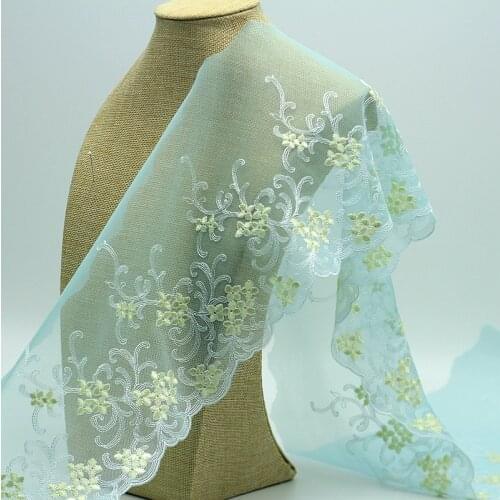 MLAEY 2Yards green Exquisite Lace Trim High Quality Lace Fabric DIY Craft&Sewing Dress Clothing Accessories