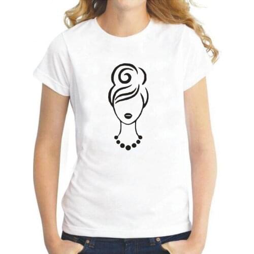 Fashion Woman Beauty Print T Shirt Women Tops Summer Short Sleeve Cotton Tee Shirt Femme Casual Harajuku Tshirt Camiseta Mujer