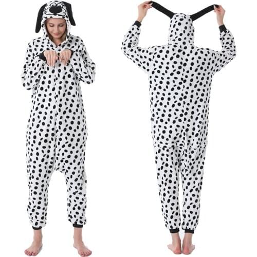 New Winter Boys Girls Unisex Kids Cute Spot Dog Cartoon Onesie Animal Pajamas Unicorn Stitch Children Flannel Nightie Sleepwear