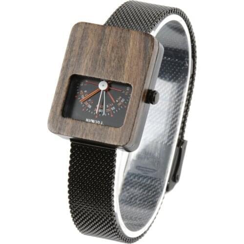 New Design Fastion Ladies metal and Wood Water Resistant Wooden Watch