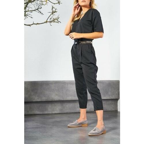 New Season Women Genuine Leather Flat Shoes Comfortable Sneaker Straw Femme Luxury Design Summer Loafer Made in Turkey