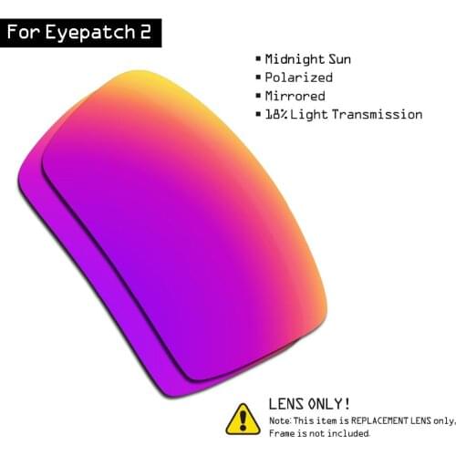 SmartVLT Polarized Sunglasses Replacement Lenses for Oakley Eyepatch 2 - Midnight Sun