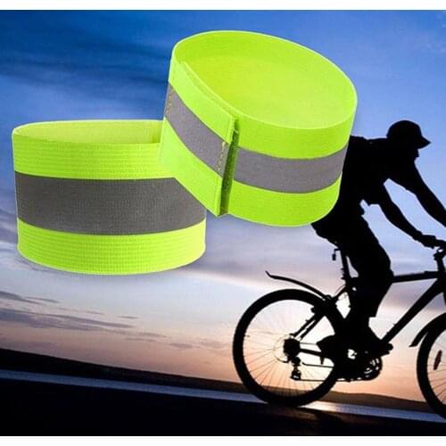 1pc Durable Safety Reflective Belt Strap Snap Arm Band Sports Running Armband Gift for Night Running Reflective Armband