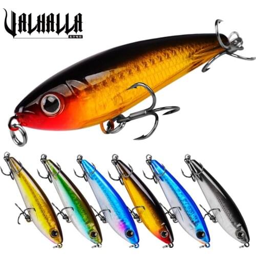 VALHALLA 6PCS Fishing Lures Hard Bait 8.5cm 11.5g Stickbait Wobblers Bass Pike Lure Artificial Pencil Baits With Inner Balls