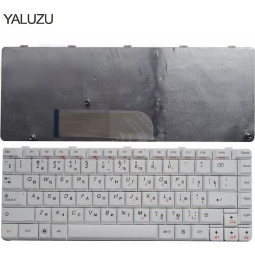 YALUZU russian laptop keyboard for LENOVO Ideapad Y650A Y650 series RU layout notebook replace Keyboard white color