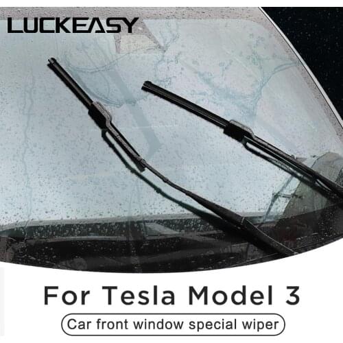 LUCKEASY Car front window special wiper For Tesla Model 3 2017-2021 Windshield Wiper Blades Soft Rubber Replacement