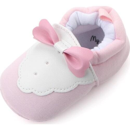 Bow Cute Baby Not Afford Shoes Non-Slip Newborns Shoes Toddler Shoes