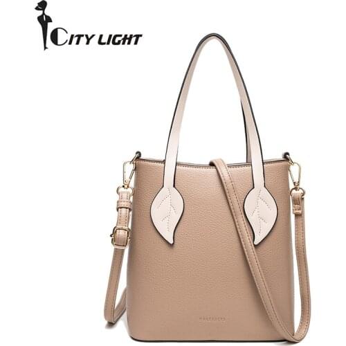 New Casual Women Handbags PU Leather Totes Bag Small Crossbody Bag Shoulder Bag Lady Simple Style Hand Bags