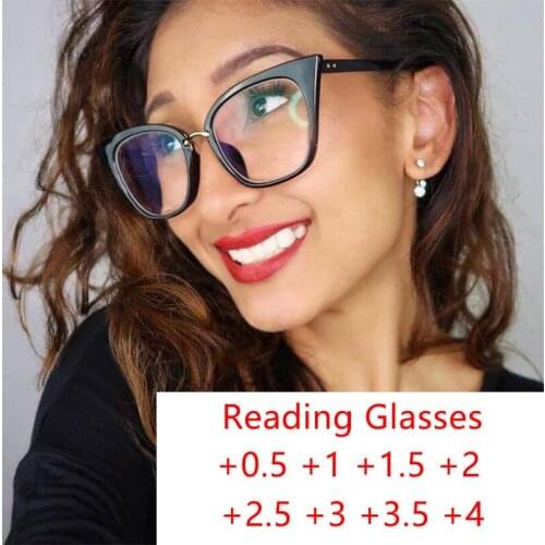 Vintage Womens Reading Glasses Transparent Cat Eye Computer Glasses Retro Eyeglasses Frame Sexy Eyewear Oculos de grau armação