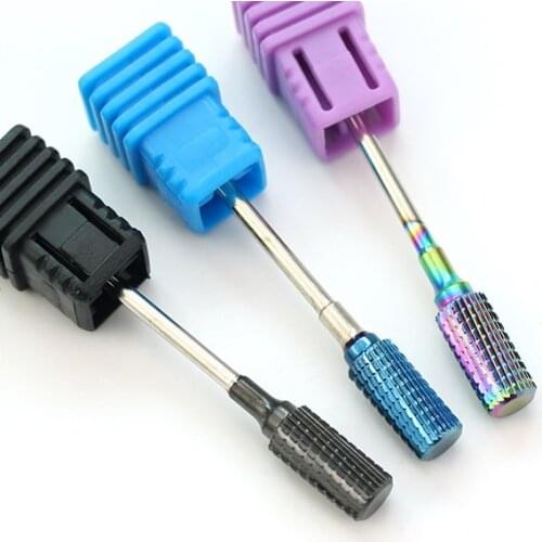 1pcs Rainbow Blue Nail Drill Bits 3/32" Carbide Bit Milling Cutters For Manicure Pedicure Nails Accessories Tools