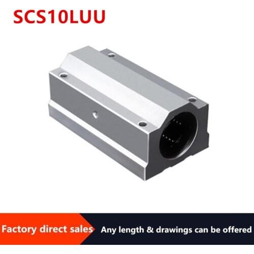 1pc SCS10LUU Linear motion ball bearings cnc parts slide block bushing for10mm linear shaft guide rail CNC parts