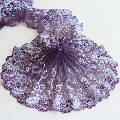 2Yards Pink Exquisite Embroidered Flower Lace Trim High Quality Lace Fabric DIY Craft&Sewing Dress Clothing Accessories