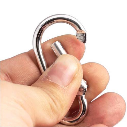 20Pcs Carabiners Keychain Outdoor Camping Climbing Snap Clip Lock Buckle Hook Fishing Tool Hiking Sports Tool