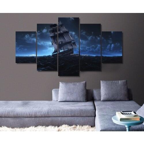 5 Pieces sail ship sea voyage blue Full Square/Round Diamond sale,diamond painting Embroidery Beads A1124