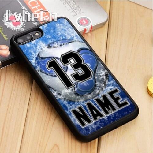 LvheCn NUMBER NAME Hockey BASKETBALL Phone Case Cover For iPhone 5 6s 7 8 plus 11 12 Pro X XR XS max Samsung S7 edge S9 S10