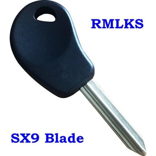 RMLKS Transponder Key Shell Case FOB Fit For Citroen Berlingo C5 Dispatch Saxo Uncut SX9 Blade