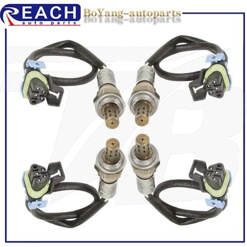 4X Upstream & Downstream O2 Oxygen Sensor For Buick LaCrosse Cadillac SRX Chevrolet Equinox Impala Traverse GMC Terrain 3.6L