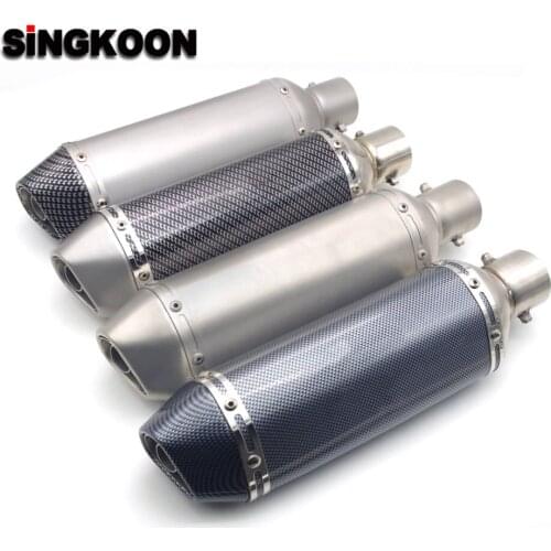 FOR Honda NC 750S RC213V-S VFR 800X CBR600RR Motorcycle Exhaust Pipe Muffler Escape Stainless Silencer with DB KILLER 51mm