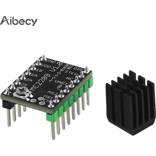 Aibecy TMC2209 V1.0 Stepper Motor Driver with Heat Sink Excellent Mute 3D Printer Parts Support for UART Mode 256 Microsteps