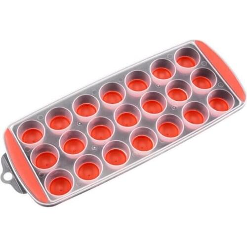 21 Grids Cylinder Shape Form Ice Cube Tray Fruit Popsicle Ice Cream Maker For Wine Kitchen Bar Drinking Accessories DIY Ice Mold