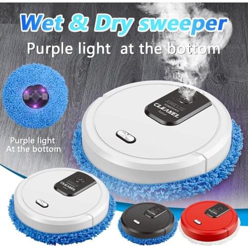 Intelligent Sweeping Robot Vacuum Cleaner Rechargeable Mopping Vacuum Cleaners Humidifying Spray Household Robot Cleaner#g4