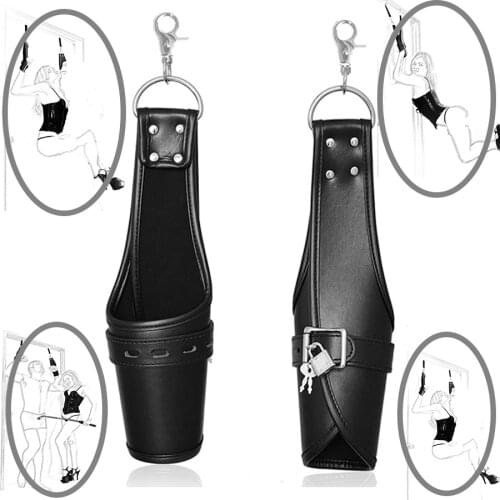 Leather Suspension Handcuffs Restraint,BDSM Bondage Strap,Keep Suspended Wrist Cuffs ,Toys For Adults