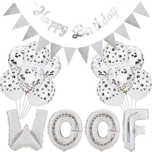 Fashion modern pet supplies practical single-tone style simple and durable Pet Birthday Party Decoration Dog Set