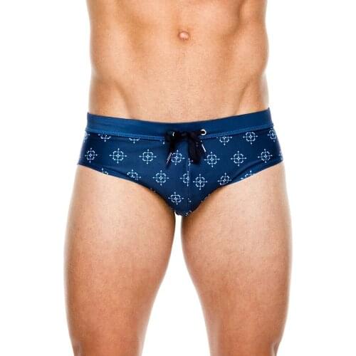 UXH Mens Arrow Snowflake Swimwear Summer Swimming Briefs Push-Up Pad Sexy Padded Swimsuits Boys Swim Trunks Suit Boxer Shorts