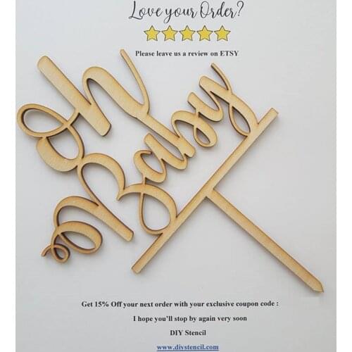 Oh Baby Cake Topper, Baby Shower Cake Topper, Gender Neutral Shower, Gender Reveal, Cake Topper