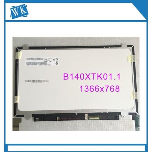 Original 14.0" B140XTK01.0 B140XTK01.1 B140XTK01.2 LCD LED touch screen 1366*768 HD 40 Pin EDP Fully tested