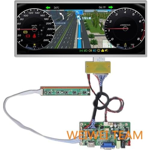 12.3 inch 1920*720 IPS display HSD123KPW1-A30 LCD Instrument Cluster Dashboard VGA driver board for car Navigation screen