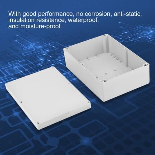 Plastic Junction Box DIY Waterproof Electrical Connector Enclosure Project Case Wire Cabinet Cable Junction Box Set 263x185x95mm
