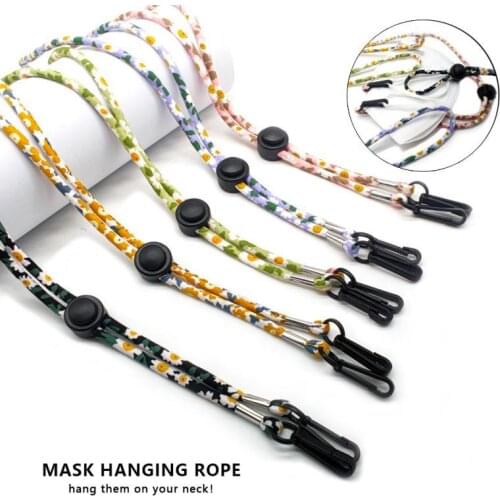Adjustable Mask Lanyard Mask Holder Hanging Hook Storage Acrylic Artifact Chain Safety Anti-drop Traceless Ear Rope