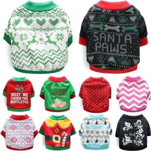 Christmas Dog Halloween Clothes Winter Warm Pet Dog Jacket Coat Puppy Clothing Hoodies for Small Medium Dogs Puppy Outfit